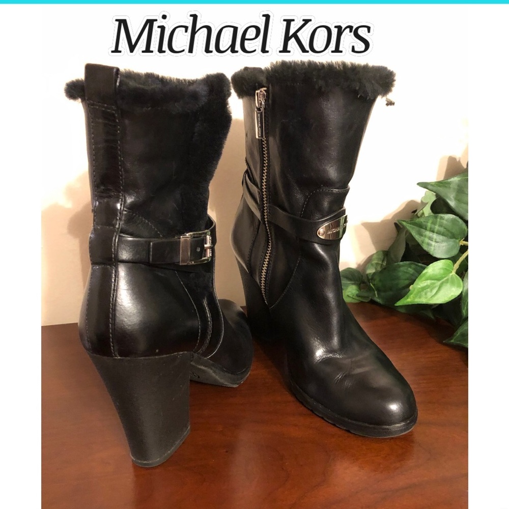 Michael Kors black ankle boots
